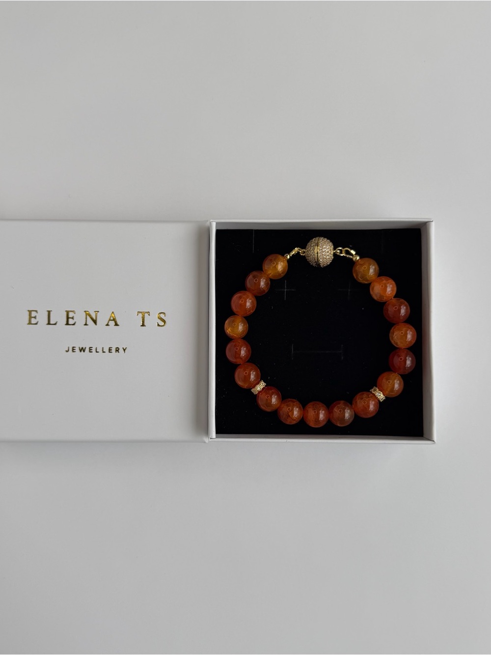 Agate Stone Beaded Bracelet